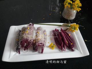 豆粉<a href=/shicai/shucai/ZiShu/index.html target=_blank><u>紫薯</u></a>两吃